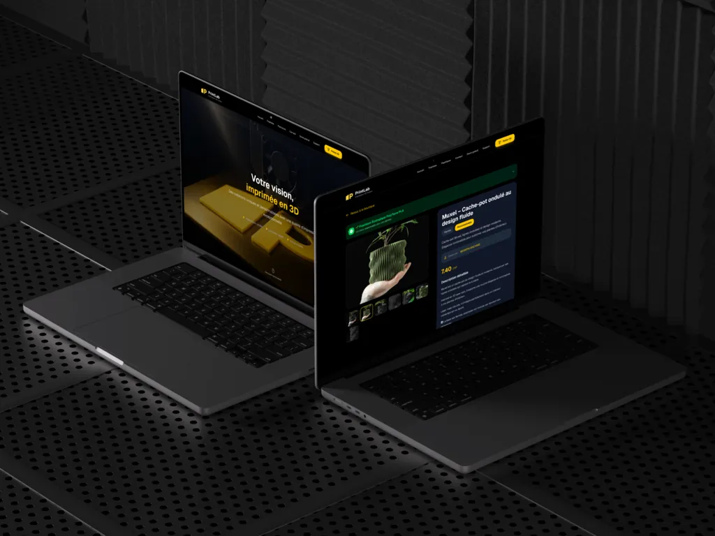 Mockup du projet PrintLab