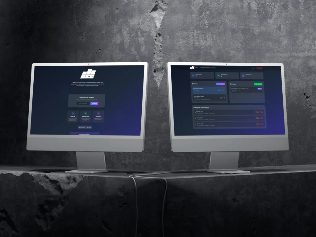 Mockup du projet Live Voter