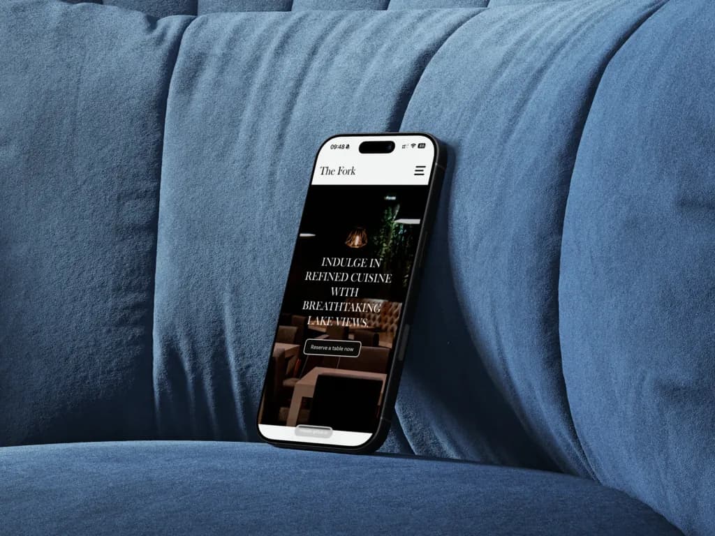 Mockup du projet The Fork
